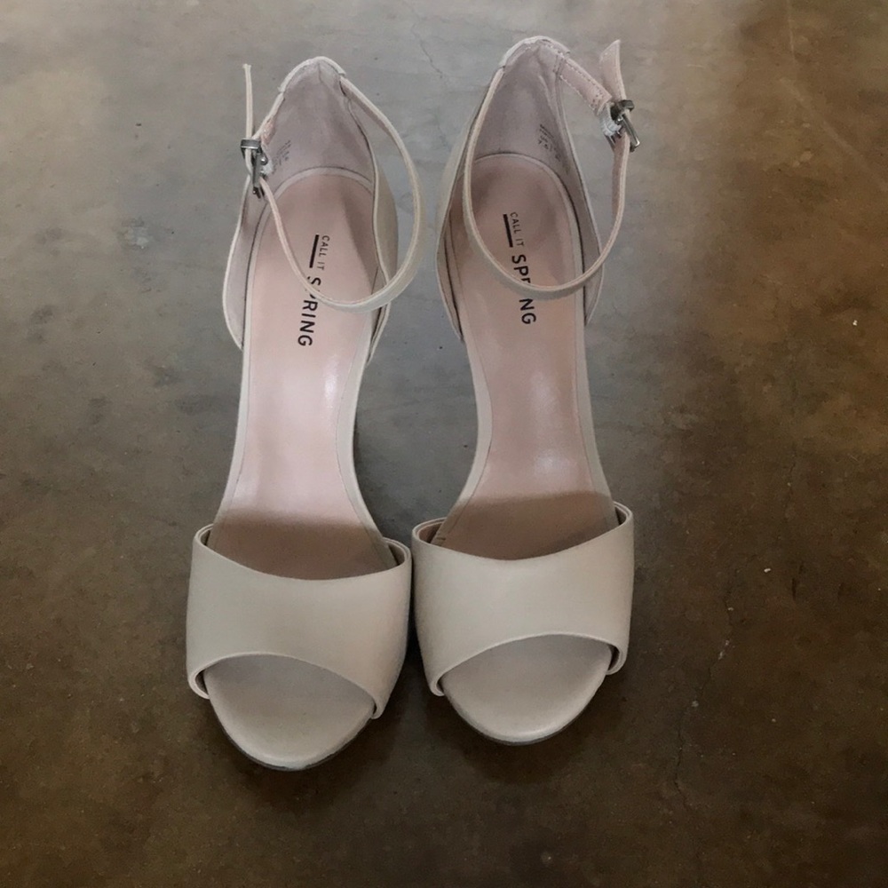 Call It Spring Arcelienne Nude Heels